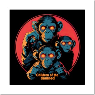 Children of the damned Iron Maiden monkey Posters and Art